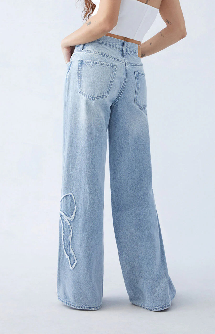 Altheza – Vintage-Jeanshose mit weitem Bein