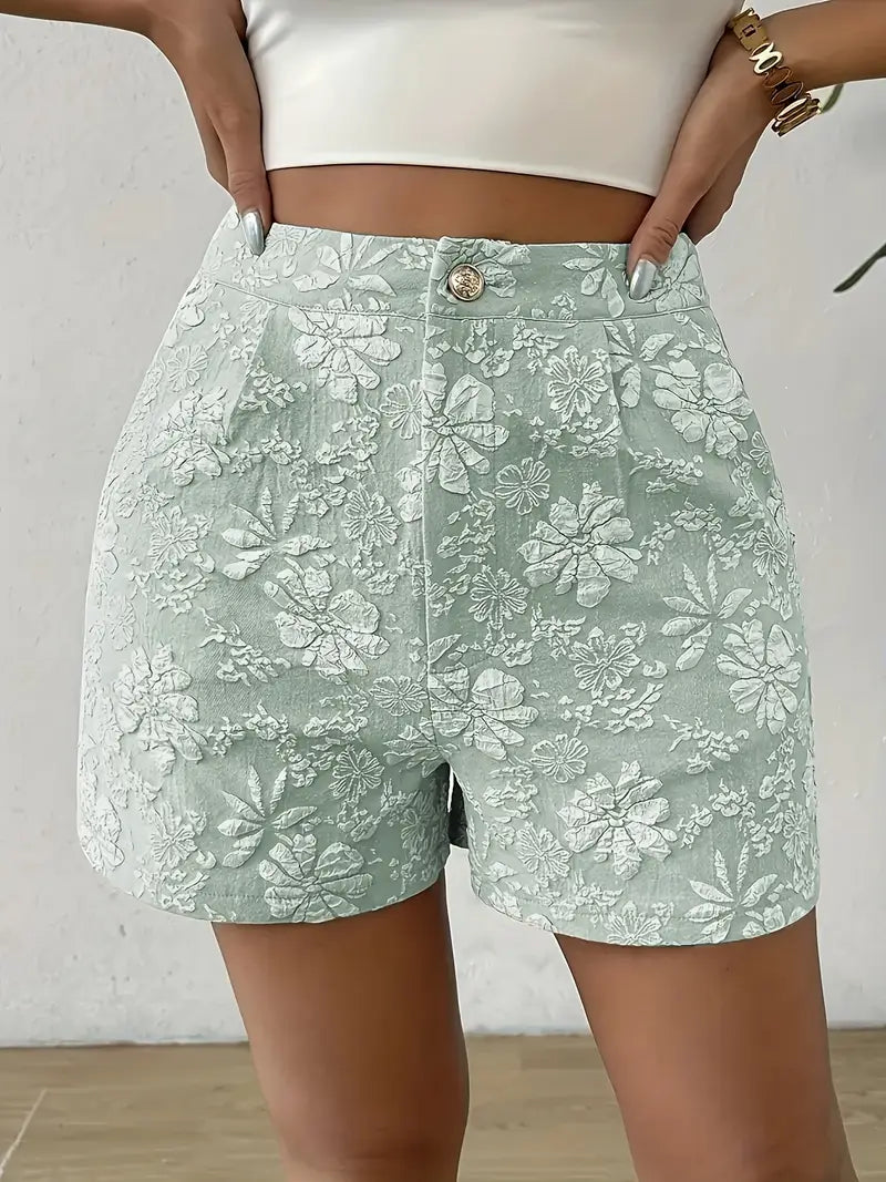 Isolindra – Stilvolle Shorts mit Blumenstickerei