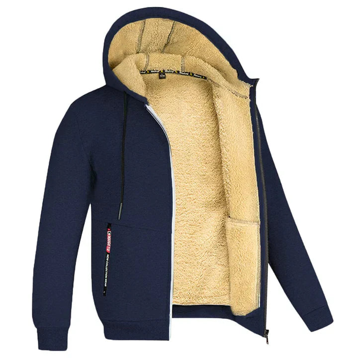 TOMMY - Kapuzenpullover aus Fleece mit Reißverschluss