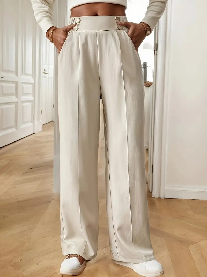 Lethoria – Elegante Hose mit hoher Taille und weitem Bein