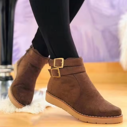 Blanche – Vintage-Stiefel mit Schnallenriemen