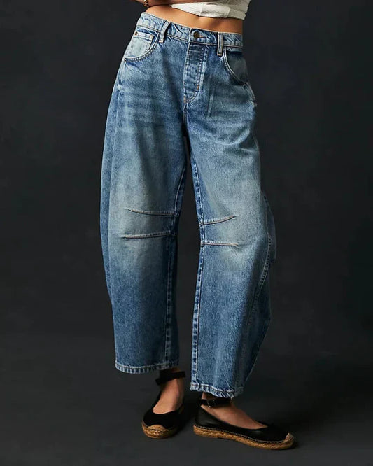 Adeline - Mittelhohe Barrel-Jeans für Damen