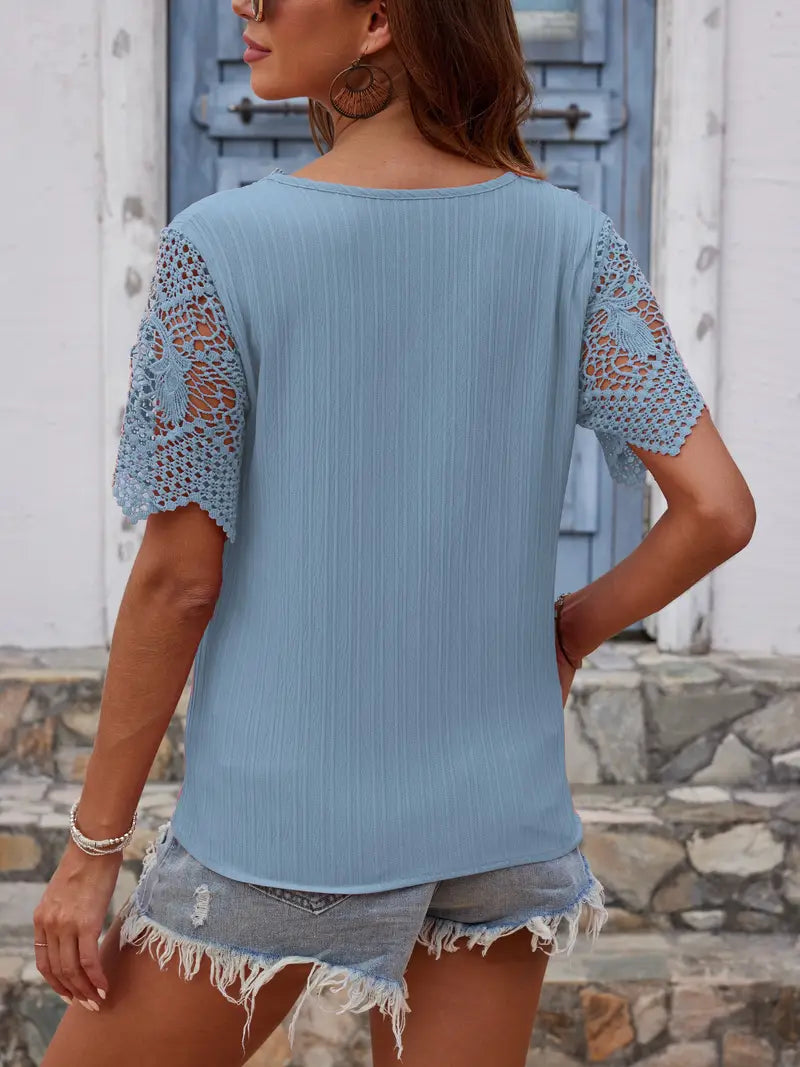 Oraia – Bluse mit modischer Spitze