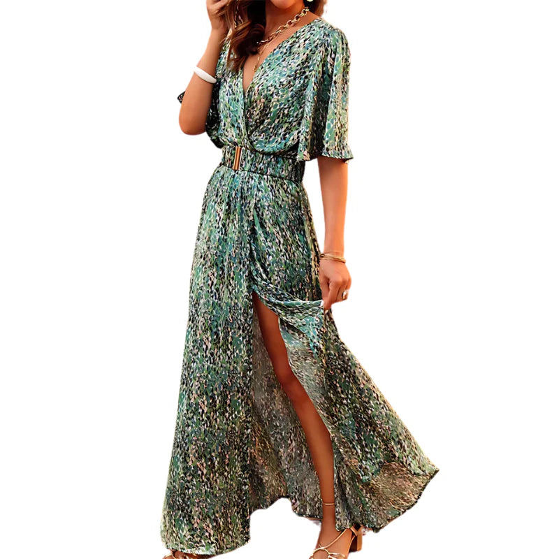 Selverine – Maxikleid mit stilvollem Print