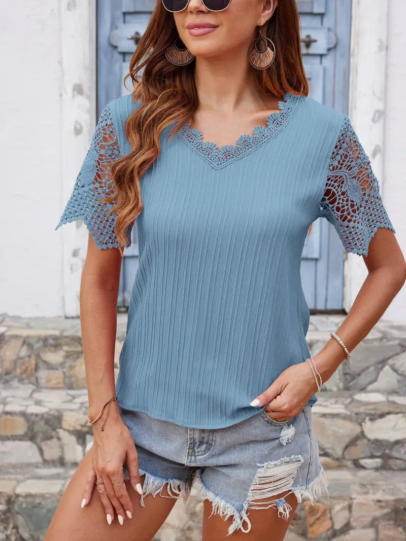 Oraia – Bluse mit modischer Spitze