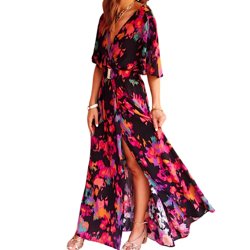 Selverine – Maxikleid mit stilvollem Print