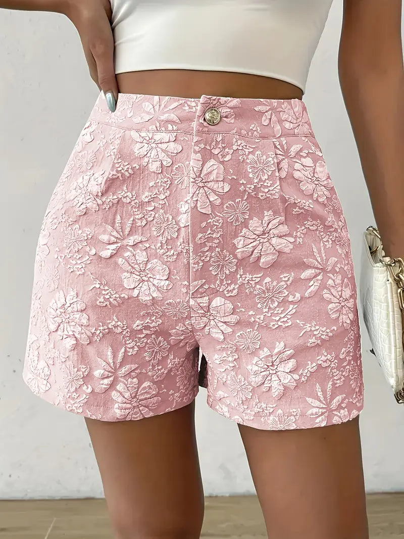 Isolindra – Stilvolle Shorts mit Blumenstickerei