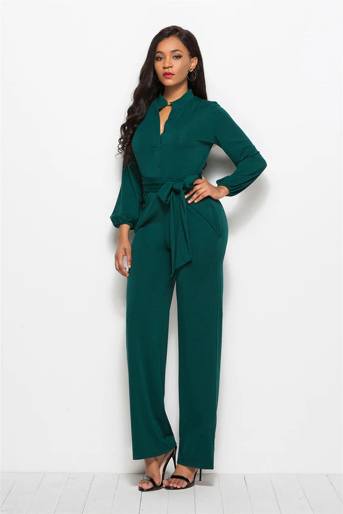 Karina – Eleganter Jumpsuit mit Kragen