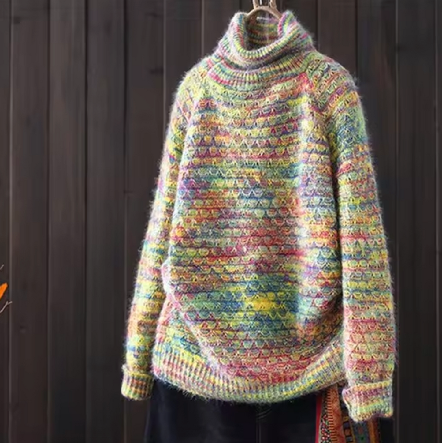 Chelsea - Strickpullover mit Batikmuster