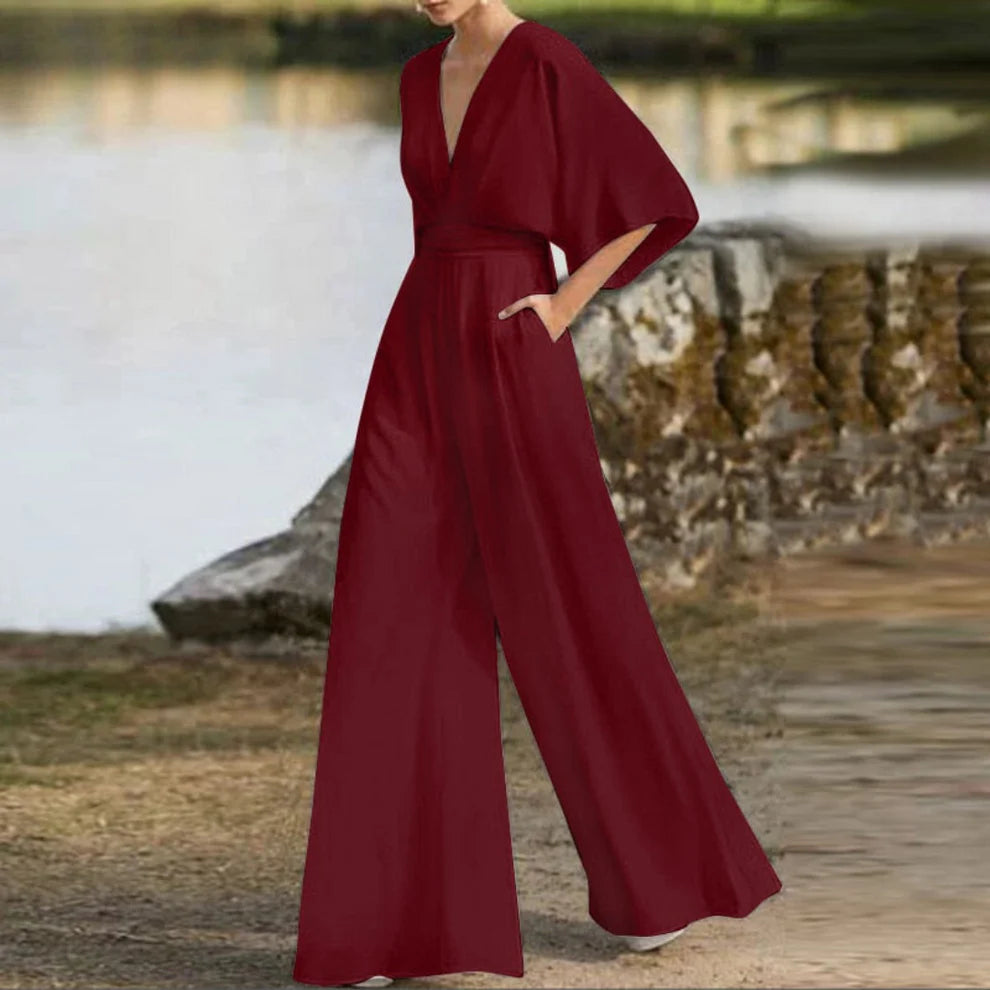 Eowyn – Eleganter Jumpsuit mit weitem Bein