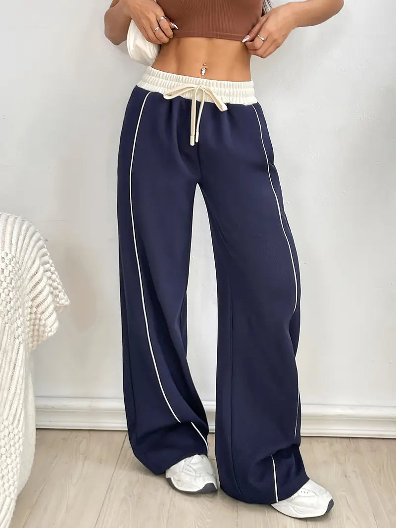 Zoey – Dehnbare Jogginghose mit weitem Bein