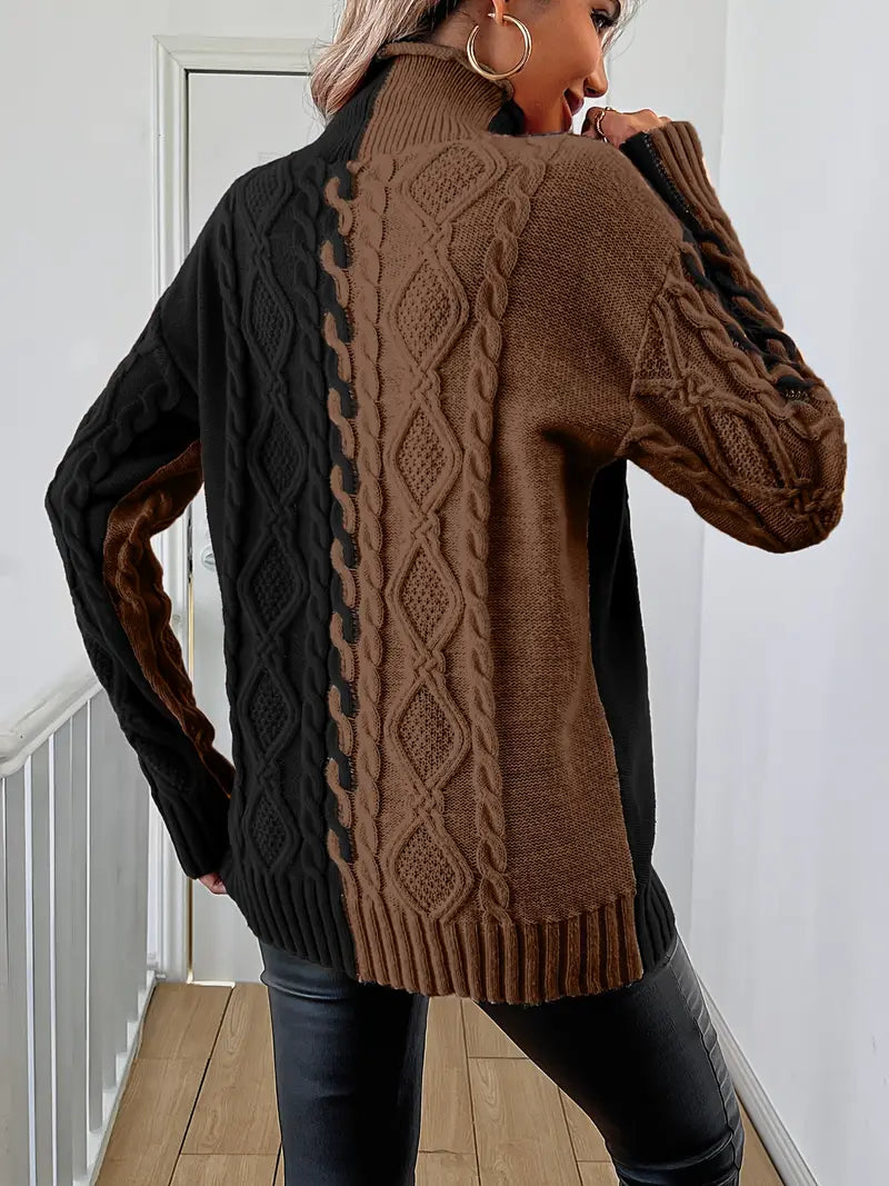 Merla - Rollkragenpullover aus Grobstrick