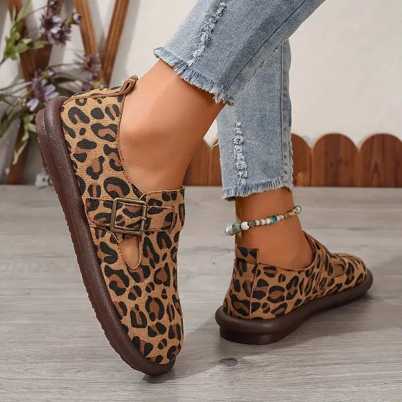 Avarielle – Elegante Freizeitschuhe mit Leopardenmuster