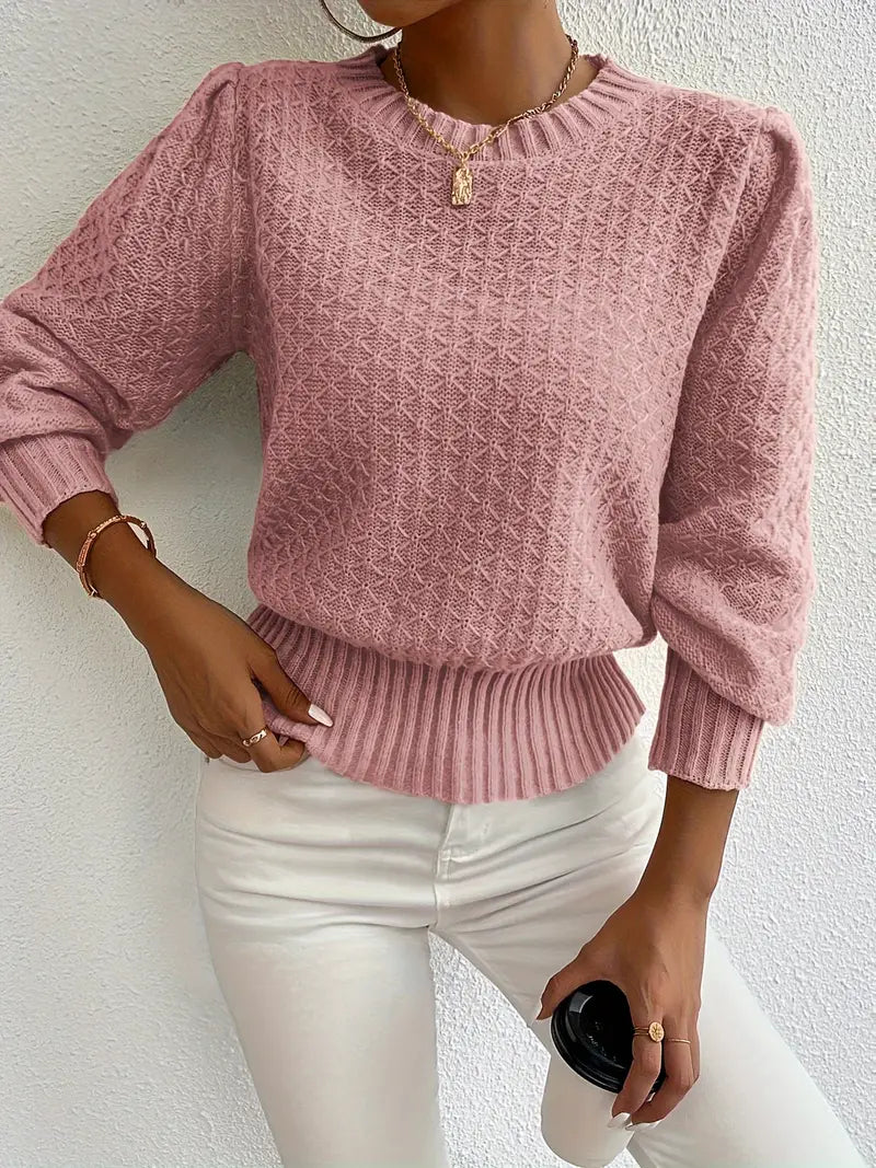 Charmela – Eleganter Pullover mit Puffärmeln