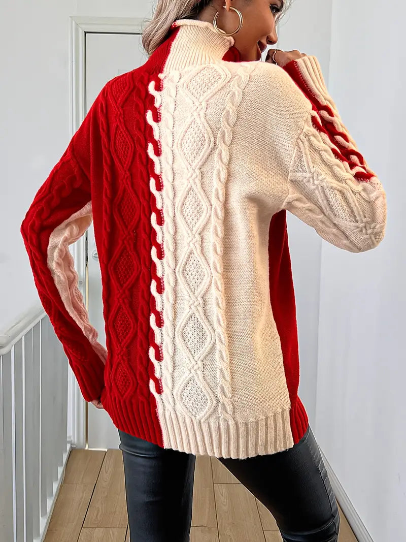 Merla - Rollkragenpullover aus Grobstrick