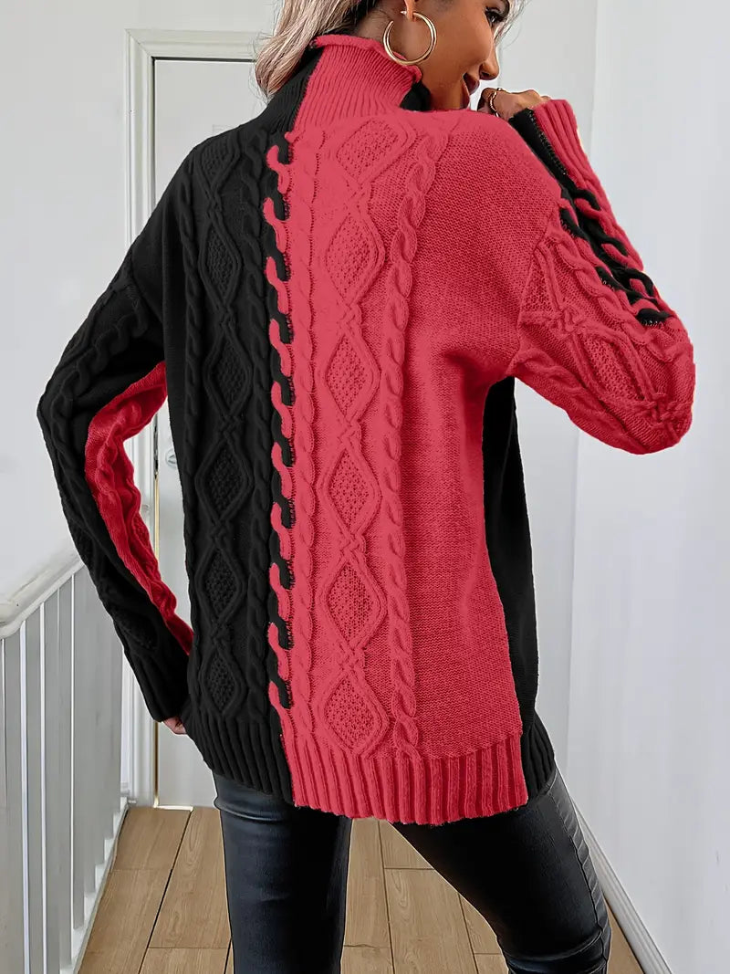 Merla - Rollkragenpullover aus Grobstrick