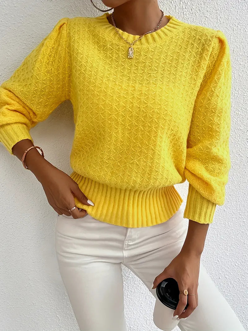 Charmela – Eleganter Pullover mit Puffärmeln