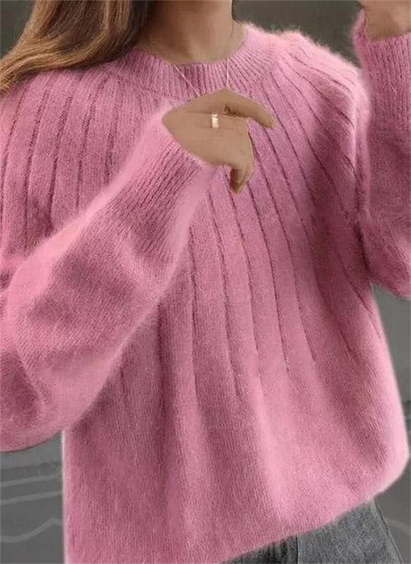 Ania - Flauschiger Kaschmir-Strickpullover