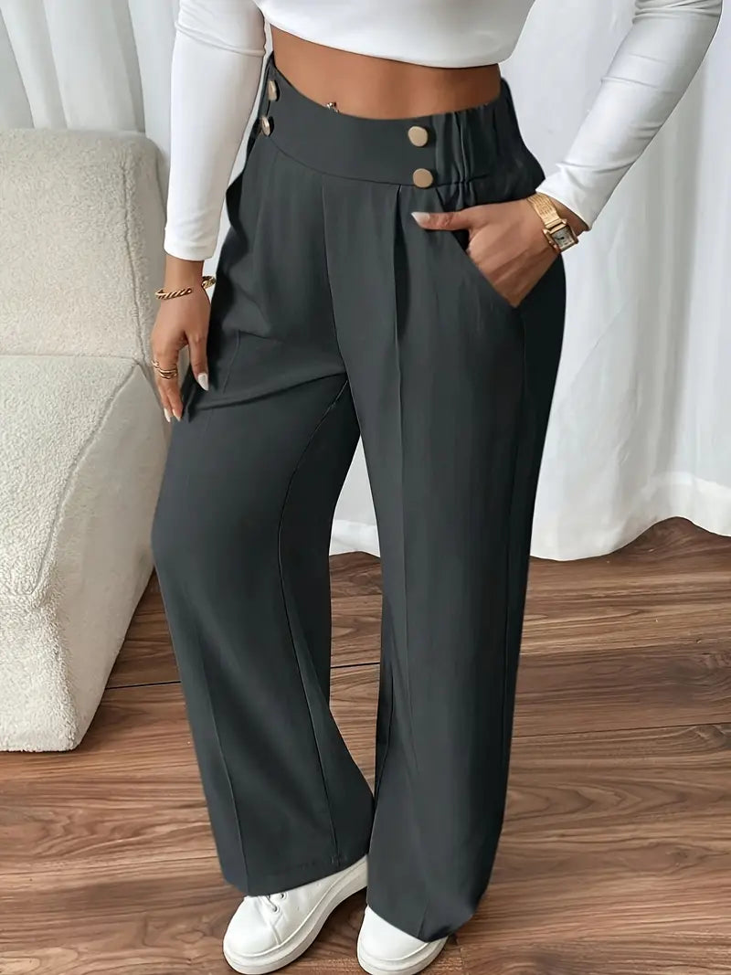 Lethoria – Elegante Hose mit hoher Taille und weitem Bein