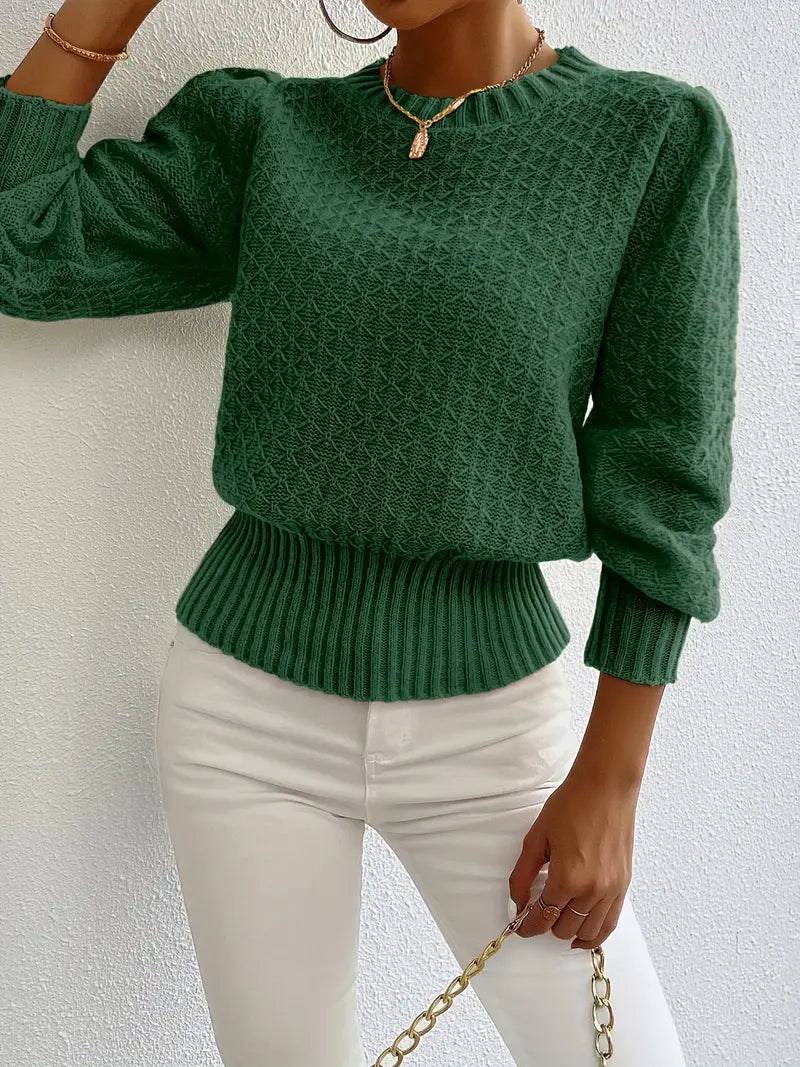 Charmela – Eleganter Pullover mit Puffärmeln