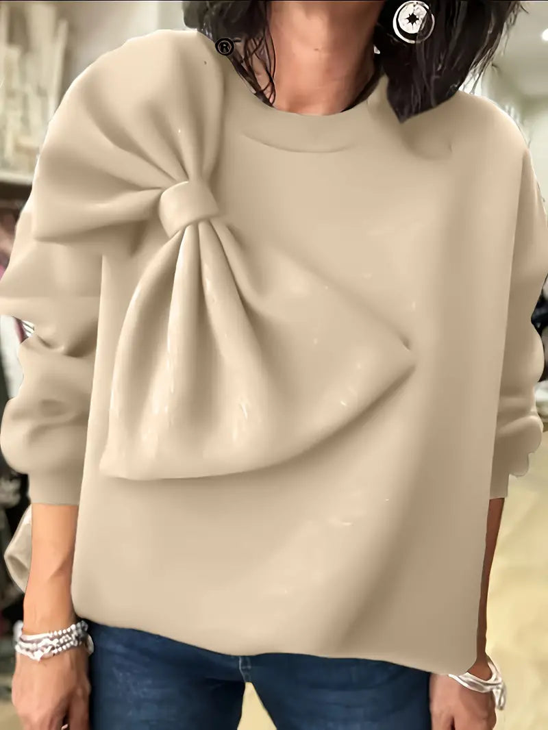 Benia – Stylischer Pullover mit großer Schleife