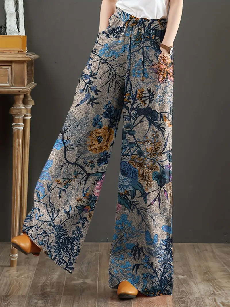 Jia – Hose mit weitem Bein und Blumenmuster