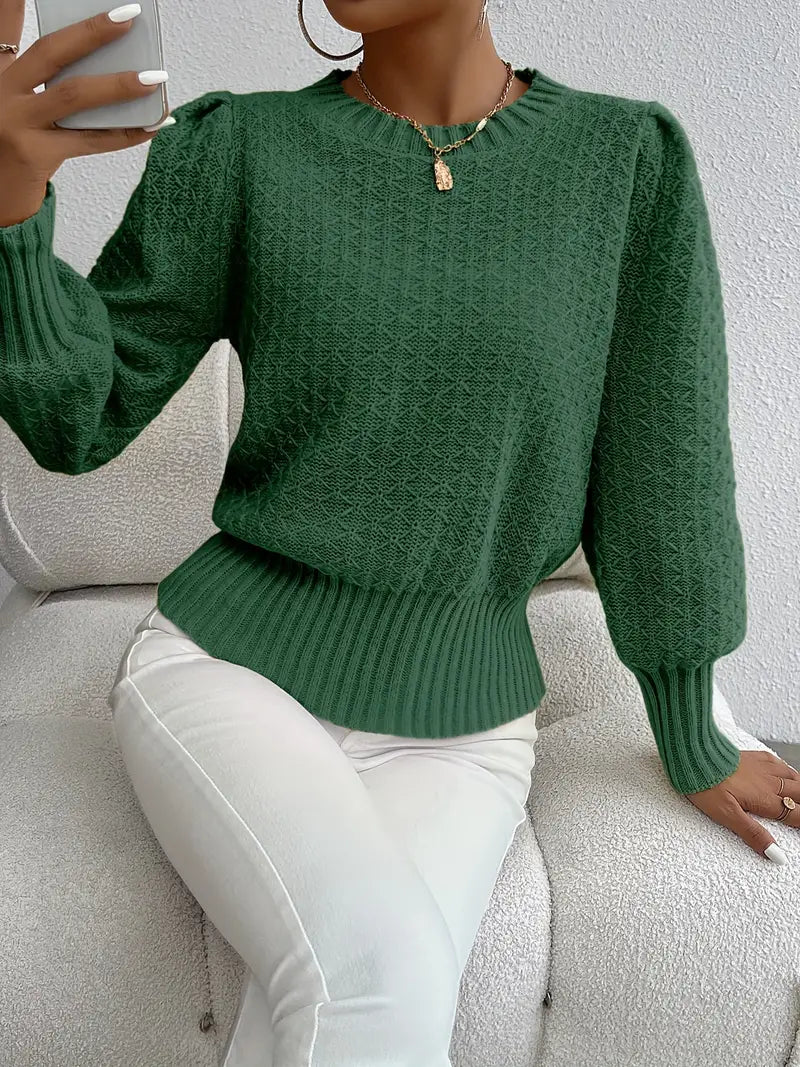 Charmela – Eleganter Pullover mit Puffärmeln