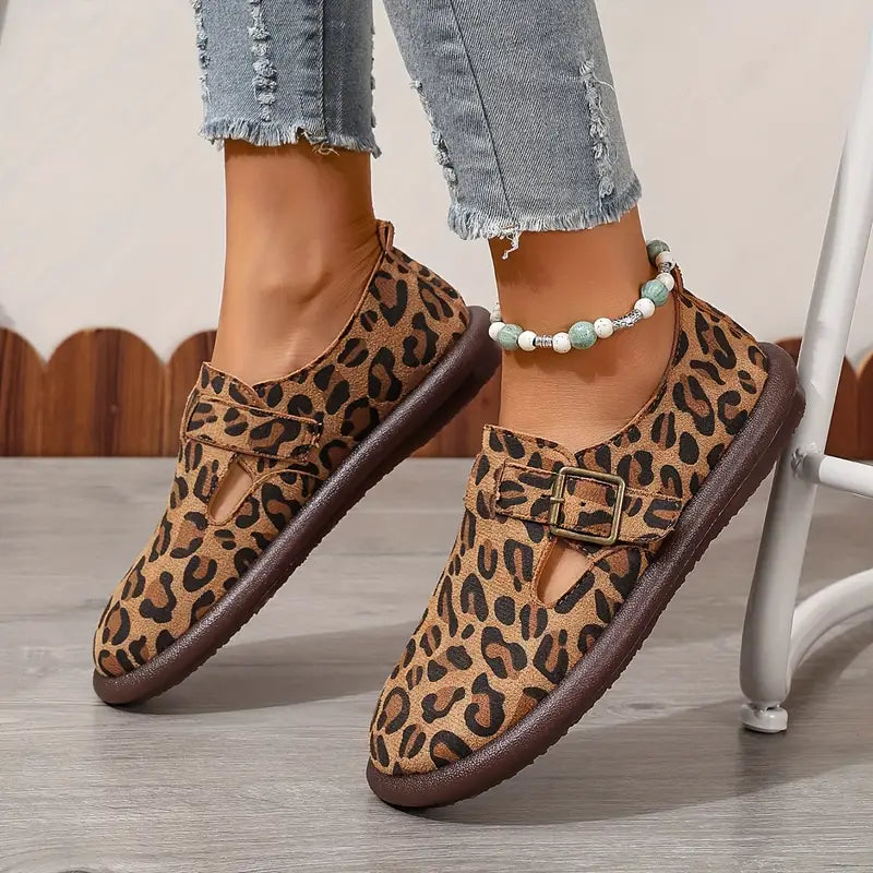 Avarielle – Elegante Freizeitschuhe mit Leopardenmuster