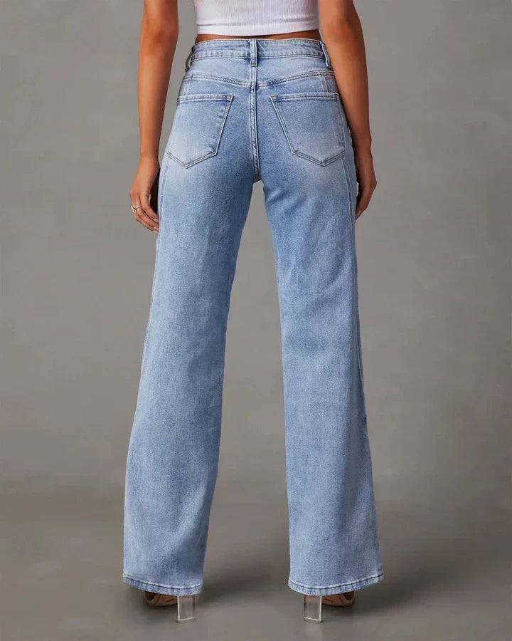 Elkin – Jeans mit hoher Taille und weitem Bein