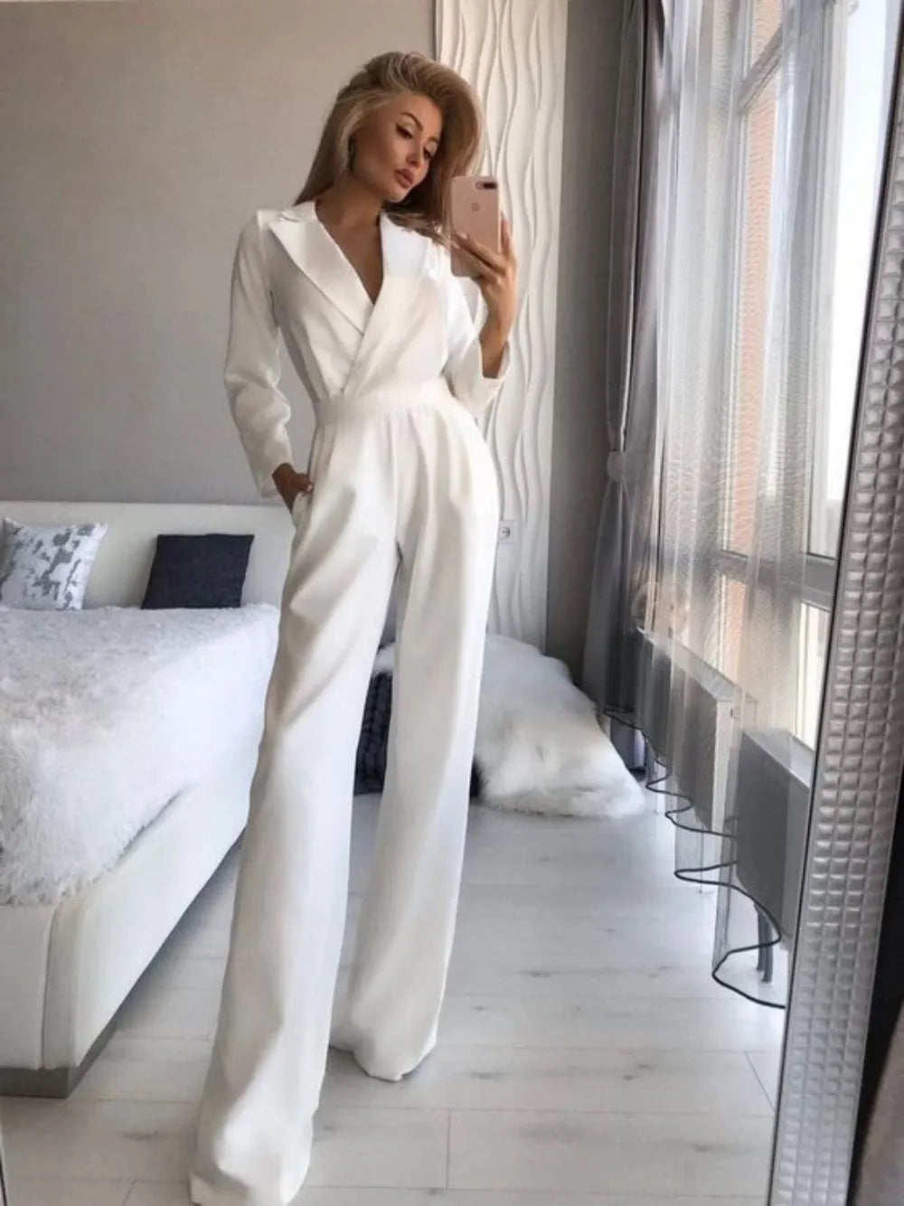 Karina – Eleganter Jumpsuit mit Kragen