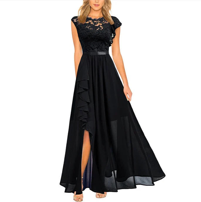 Lyricelle – Elegantes Chiffon-Maxikleid