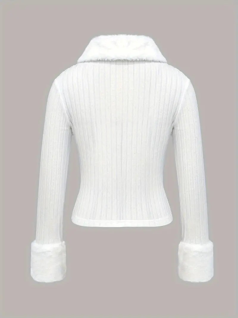 Jyoti – Eleganter Pullover mit Reißverschluss