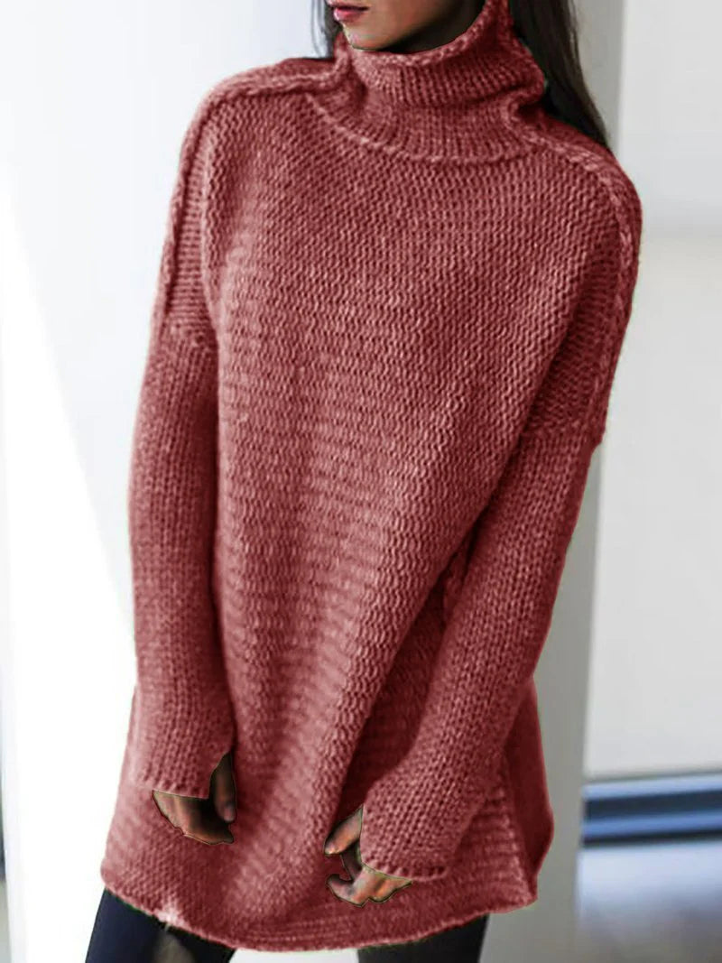 Indira – Übergroßer Rollkragenpullover