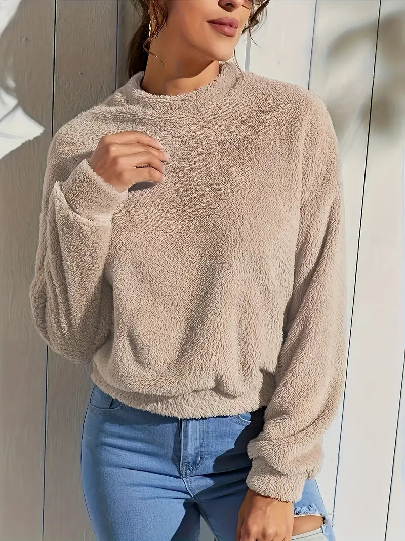 Veenita - Plüsch-Fleece-Pullover