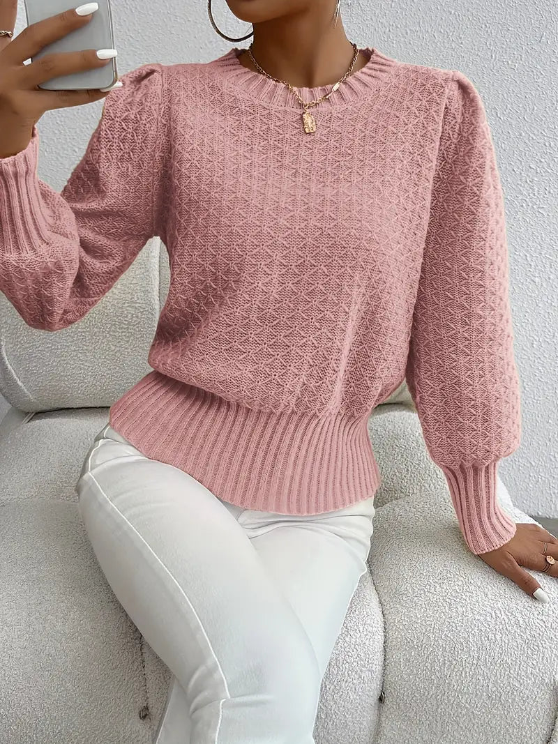 Charmela – Eleganter Pullover mit Puffärmeln