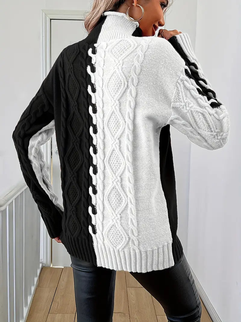 Merla - Rollkragenpullover aus Grobstrick