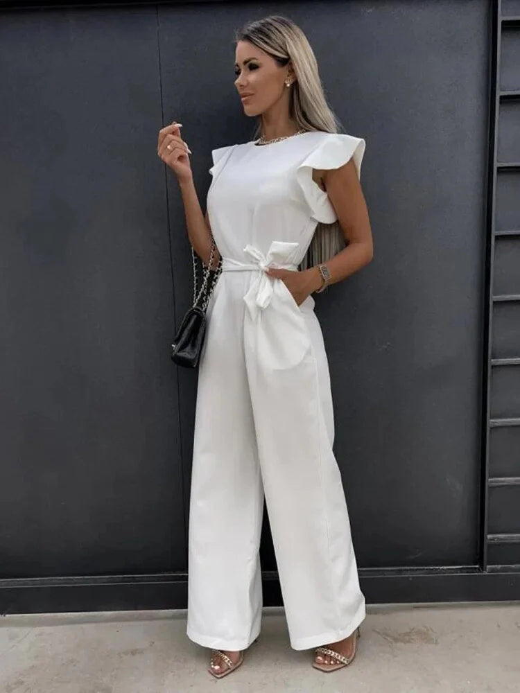 Thalina – Stylischer Jumpsuit mit weitem Bein