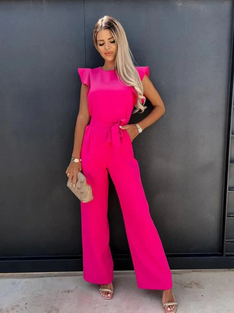 Thalina – Stylischer Jumpsuit mit weitem Bein