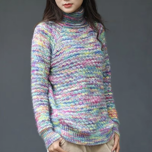 Chelsea - Strickpullover mit Batikmuster