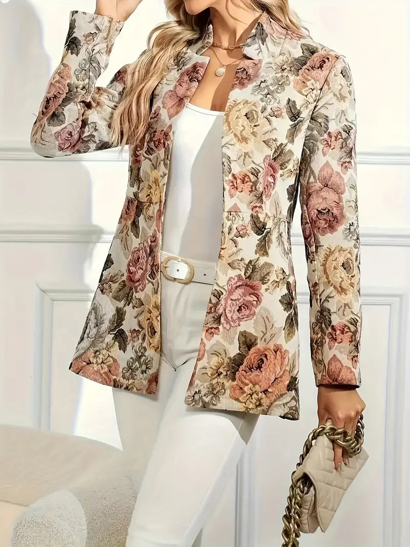 Remy – Vintage-Blazer mit Blumenmuster