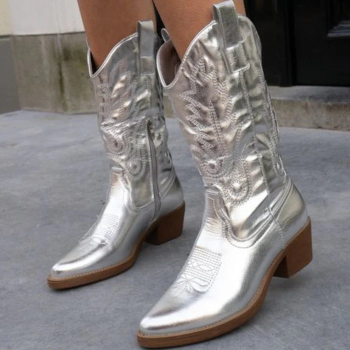 Mahalia – Stylische Cowboystiefel aus Leder