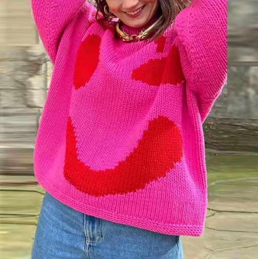 Vivi – Übergroßer Pullover aus Baumwollstrick