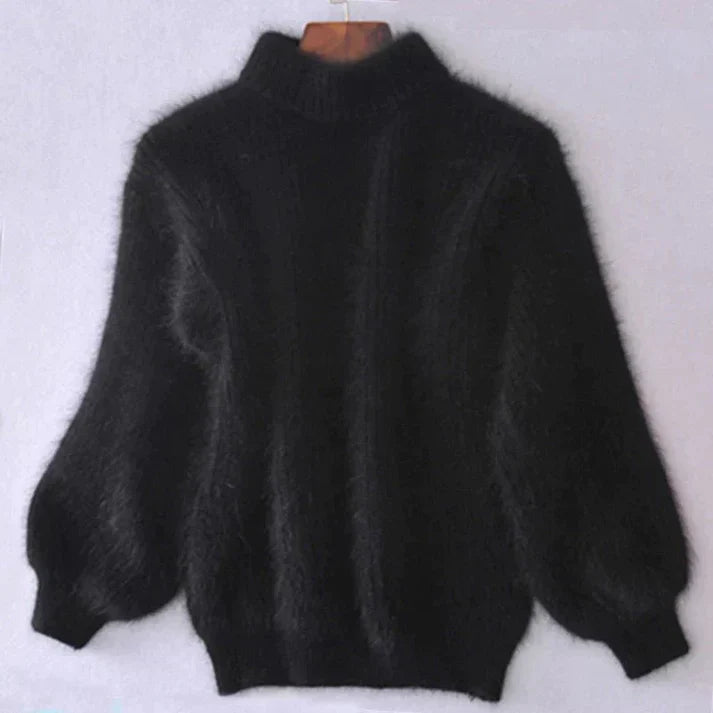 Quinne – Plüsch-Rollkragenpullover