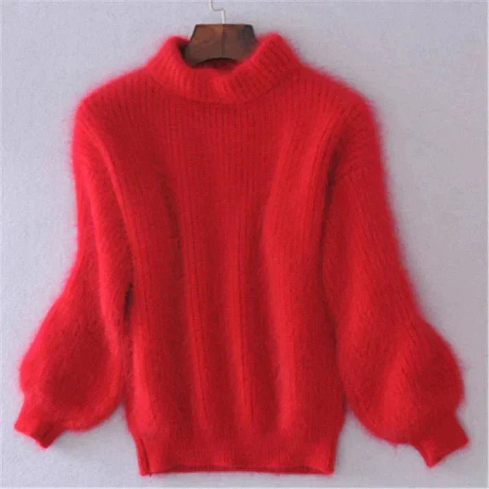 Quinne – Plüsch-Rollkragenpullover