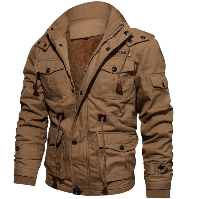 Leo - Herren Winter Taktische Jacke mit Kapuze