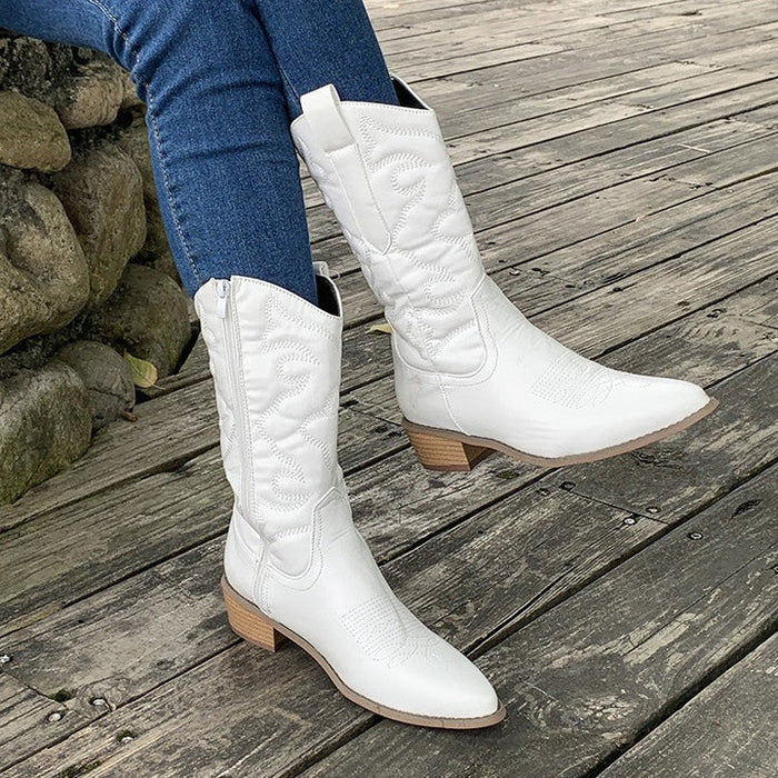 Mahalia – Stylische Cowboystiefel aus Leder