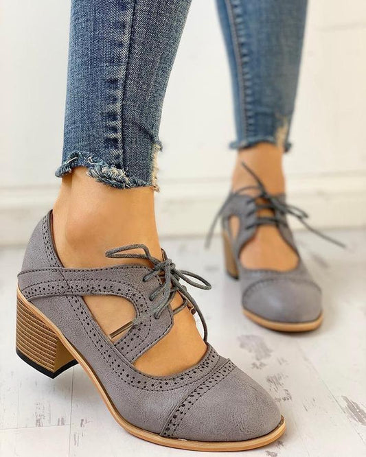 Zanitha – Schuhe mit Blockabsatz im Vintage-Stil